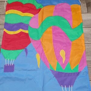 Hot Air Balloons yard garden flag banner Nylon